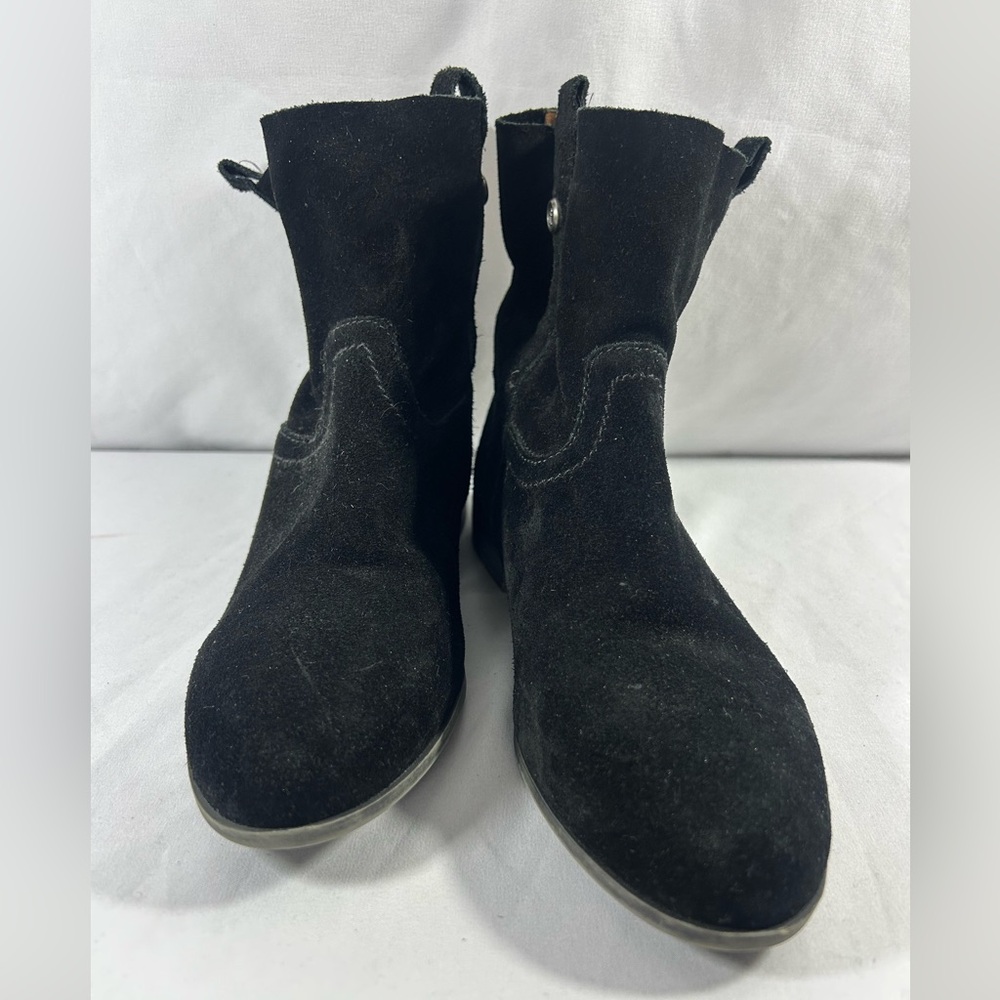 Frye & Co SARAH SHORTIE Womens Boots Booties Black Suede Leather Size 8M